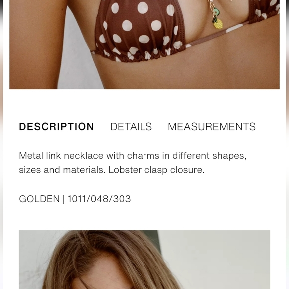 Zara Colorful Charm Link Tropical Necklace New - Picture 8 of 8